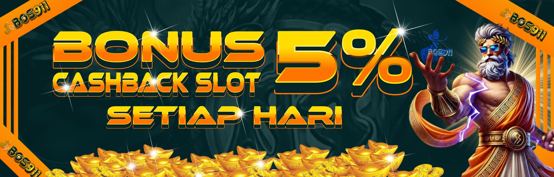 BONUS CASHBACK SLOT 5% SETIAP HARI